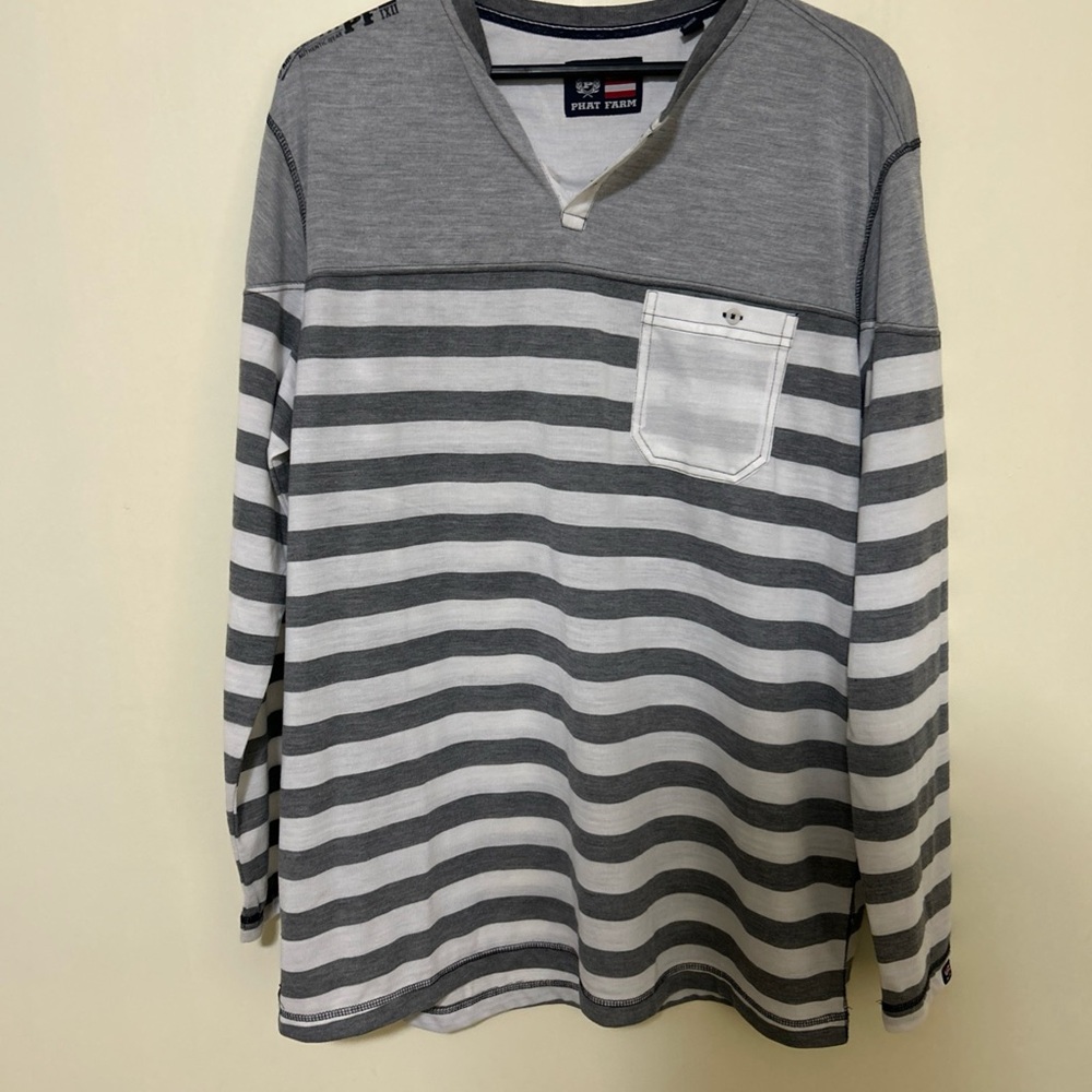 Phat Farm Striped Rugby Shirt-XXL